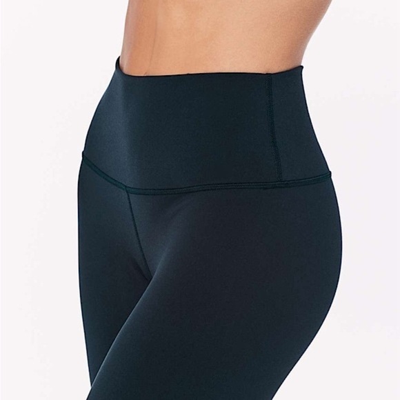 Lululemon Wunder Under High Rise Crop Leggings Full-On Luon 21" Nocturnal Teal 2 - Picture 4 of 12